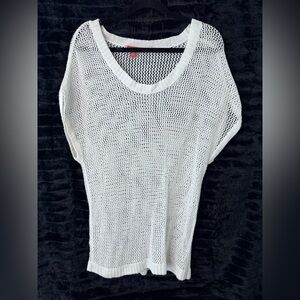 Tommy Bahama Cream Knit Mesh Top